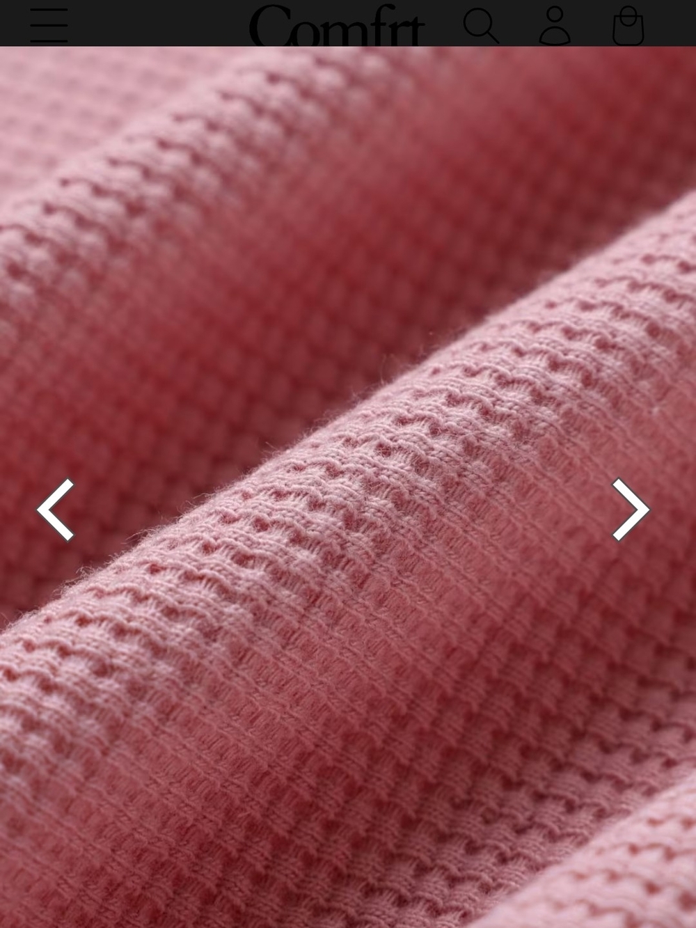 Comfrt Waffle Lounge Set - Baby Pink - Picture 4 of 8